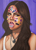 Olivia Rodrigo "Sour" Portrait Drawing Print
